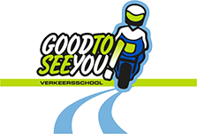 Auto- en Motorrijschool "good to see you" logo