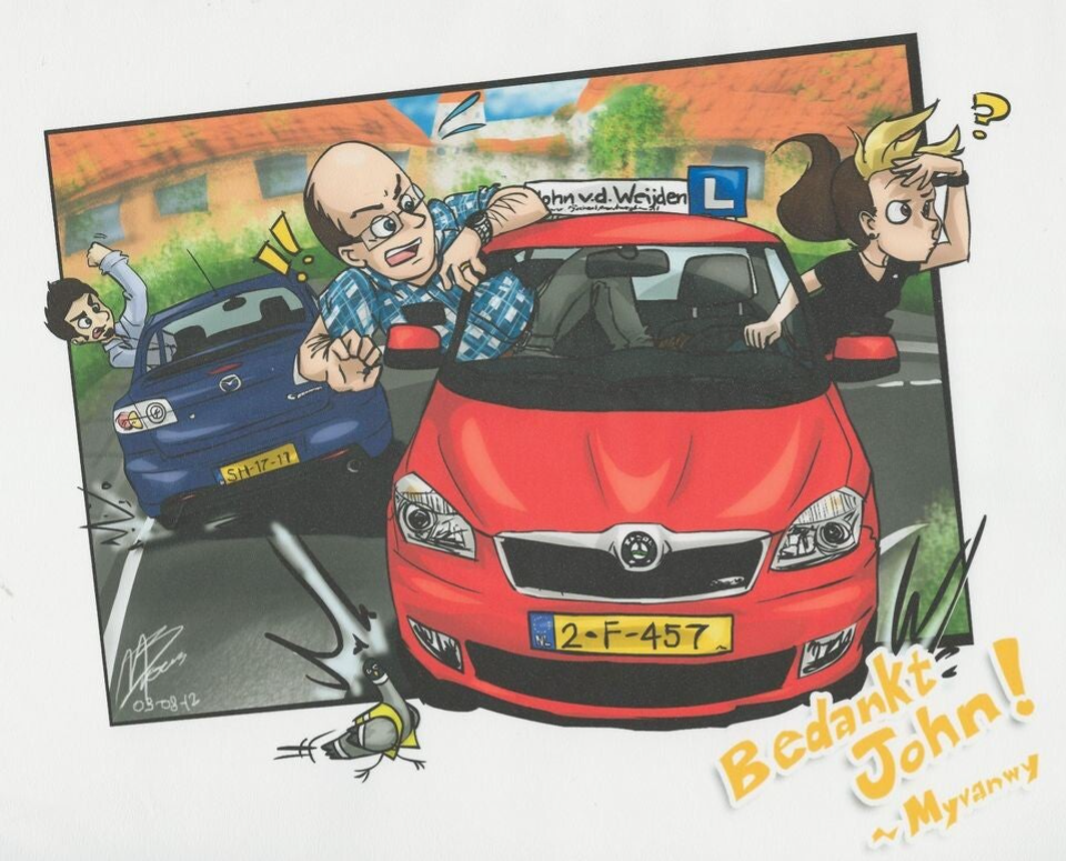 Autorijschool John van der Weijden logo