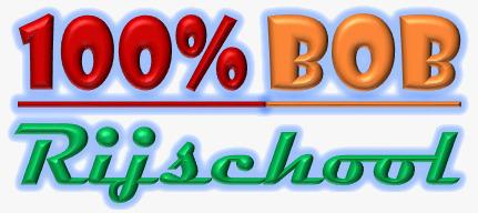 Rijschool 100% BOB logo